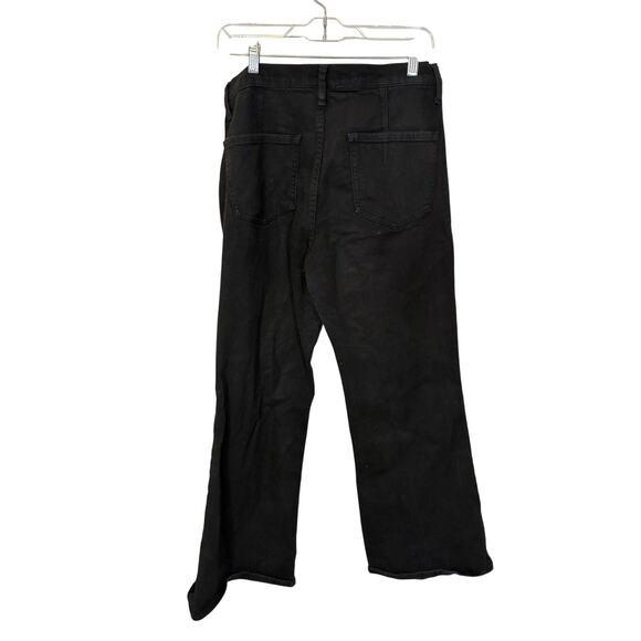 Sam Edelman Bay Flare Black Jean Trouser Wide Leg Cowboy Western Minimalist 30 - Picture 5 of 5